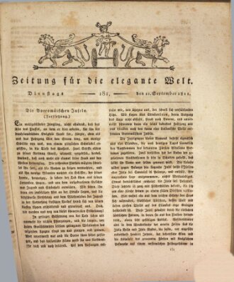 Zeitung für die elegante Welt Dienstag 10. September 1811