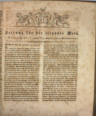 Zeitung für die elegante Welt Donnerstag 12. September 1811