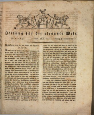 Zeitung für die elegante Welt Freitag 13. September 1811