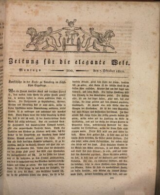 Zeitung für die elegante Welt Montag 7. Oktober 1811