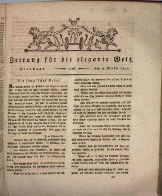 Zeitung für die elegante Welt Dienstag 15. Oktober 1811