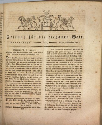 Zeitung für die elegante Welt Donnerstag 17. Oktober 1811