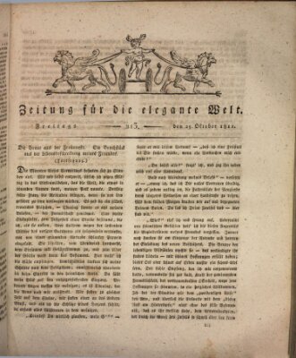 Zeitung für die elegante Welt Freitag 25. Oktober 1811