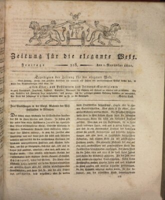 Zeitung für die elegante Welt Freitag 1. November 1811