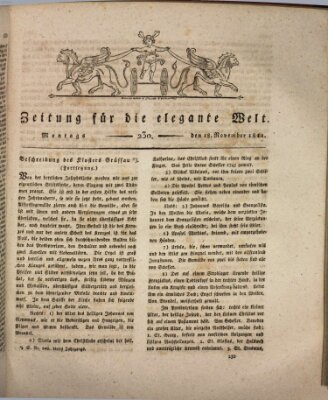 Zeitung für die elegante Welt Montag 18. November 1811