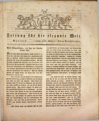 Zeitung für die elegante Welt Montag 25. November 1811