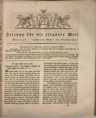 Zeitung für die elegante Welt Montag 2. Dezember 1811