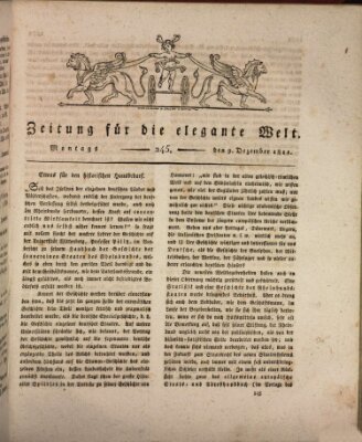 Zeitung für die elegante Welt Montag 9. Dezember 1811