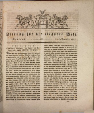 Zeitung für die elegante Welt Montag 16. Dezember 1811