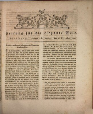 Zeitung für die elegante Welt Donnerstag 26. Dezember 1811