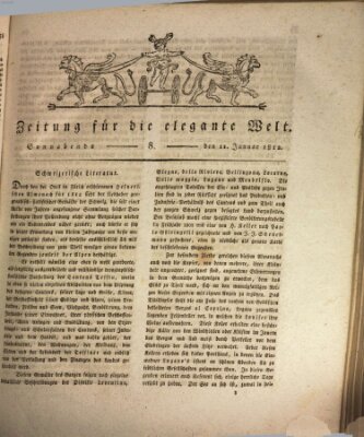 Zeitung für die elegante Welt Samstag 11. Januar 1812