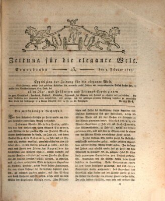 Zeitung für die elegante Welt Samstag 1. Februar 1812