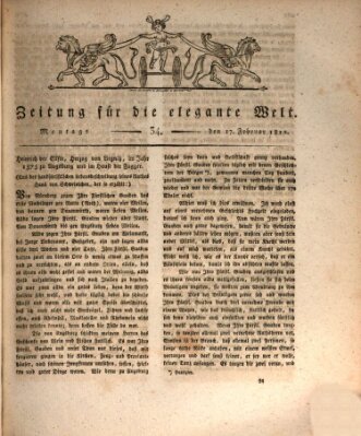 Zeitung für die elegante Welt Montag 17. Februar 1812