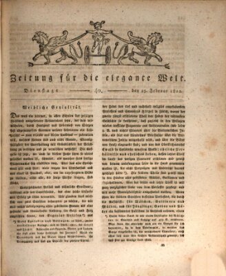 Zeitung für die elegante Welt Dienstag 25. Februar 1812