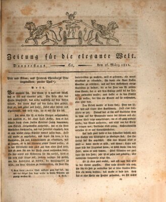 Zeitung für die elegante Welt Donnerstag 26. März 1812