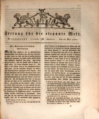 Zeitung für die elegante Welt Samstag 16. Mai 1812