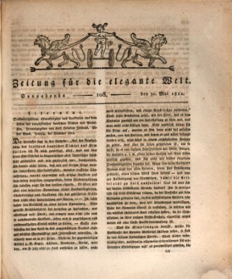 Zeitung für die elegante Welt Samstag 30. Mai 1812