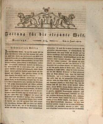 Zeitung für die elegante Welt Montag 8. Juni 1812