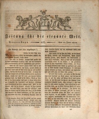 Zeitung für die elegante Welt Donnerstag 11. Juni 1812