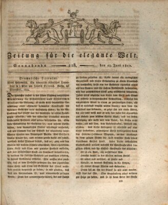 Zeitung für die elegante Welt Samstag 13. Juni 1812