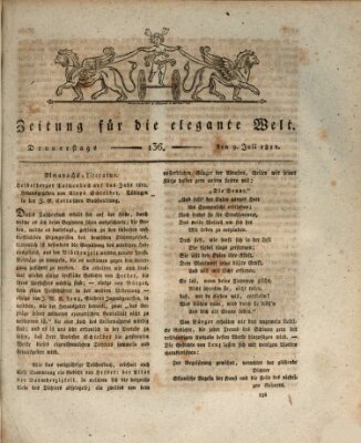 Zeitung für die elegante Welt Donnerstag 9. Juli 1812