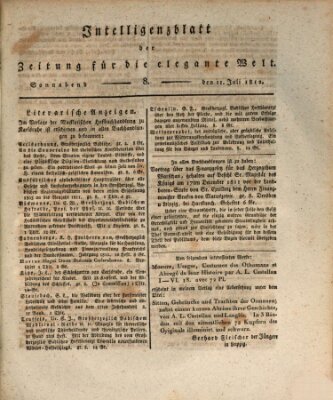 Zeitung für die elegante Welt Samstag 11. Juli 1812