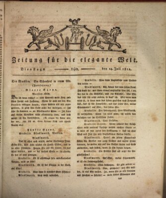 Zeitung für die elegante Welt Dienstag 14. Juli 1812