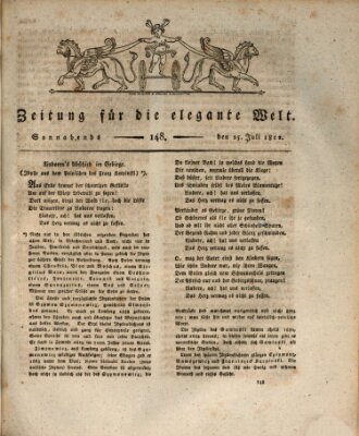 Zeitung für die elegante Welt Samstag 25. Juli 1812