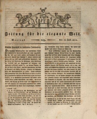 Zeitung für die elegante Welt Montag 27. Juli 1812