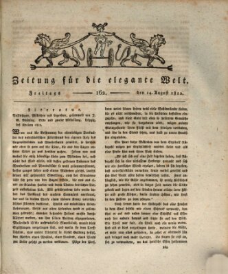 Zeitung für die elegante Welt Freitag 14. August 1812