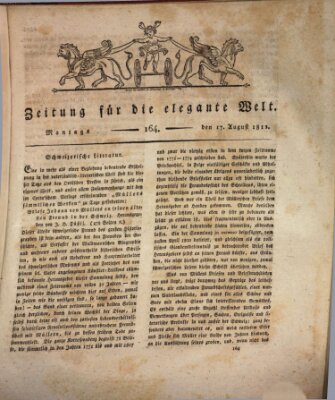 Zeitung für die elegante Welt Montag 17. August 1812