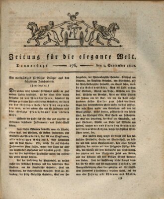 Zeitung für die elegante Welt Donnerstag 3. September 1812