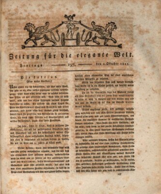 Zeitung für die elegante Welt Freitag 2. Oktober 1812