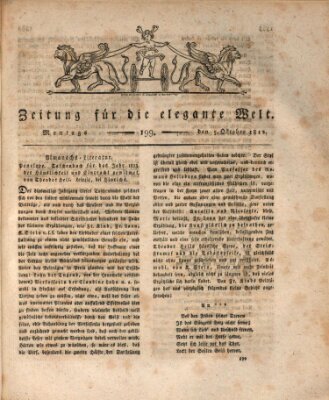 Zeitung für die elegante Welt Montag 5. Oktober 1812