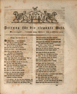 Zeitung für die elegante Welt Montag 12. Oktober 1812