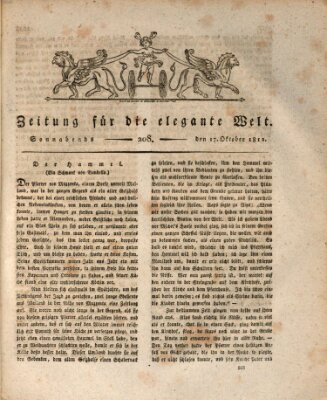 Zeitung für die elegante Welt Samstag 17. Oktober 1812