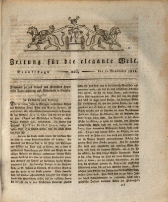 Zeitung für die elegante Welt Donnerstag 12. November 1812