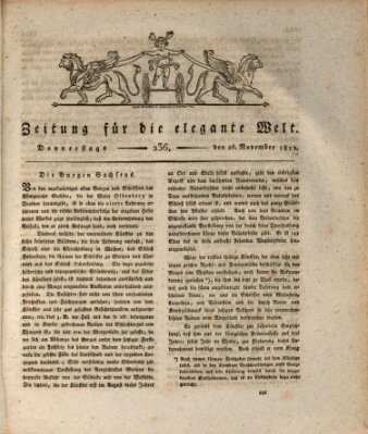 Zeitung für die elegante Welt Donnerstag 26. November 1812