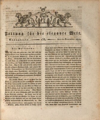 Zeitung für die elegante Welt Samstag 28. November 1812