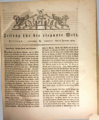 Zeitung für die elegante Welt Freitag 8. Januar 1813