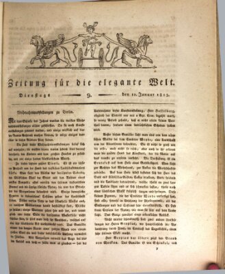 Zeitung für die elegante Welt Dienstag 12. Januar 1813