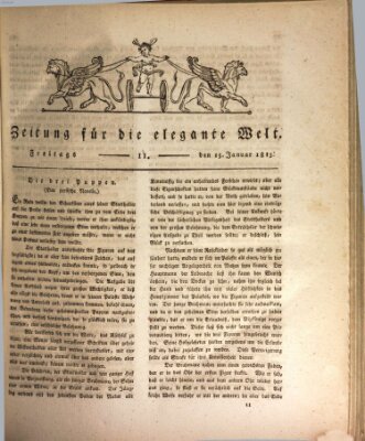 Zeitung für die elegante Welt Freitag 15. Januar 1813