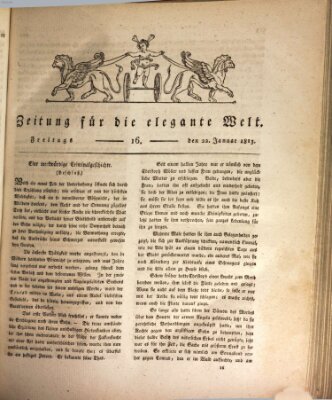 Zeitung für die elegante Welt Freitag 22. Januar 1813