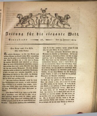 Zeitung für die elegante Welt Samstag 23. Januar 1813