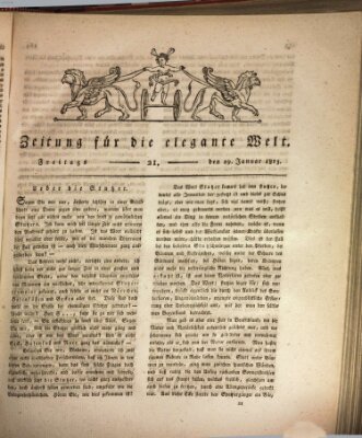 Zeitung für die elegante Welt Freitag 29. Januar 1813