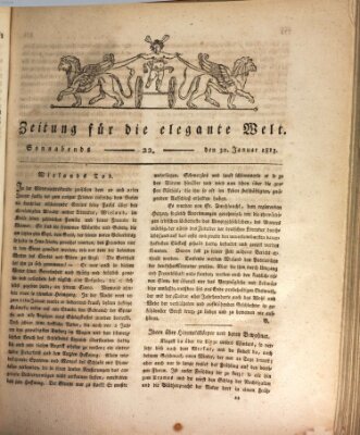 Zeitung für die elegante Welt Samstag 30. Januar 1813