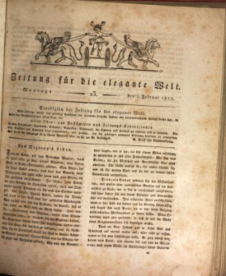 Zeitung für die elegante Welt Montag 1. Februar 1813