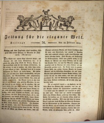 Zeitung für die elegante Welt Freitag 19. Februar 1813