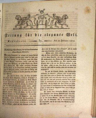 Zeitung für die elegante Welt Samstag 20. Februar 1813