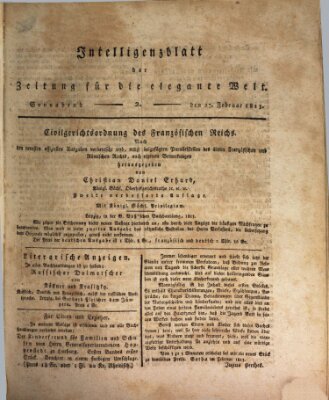 Zeitung für die elegante Welt Samstag 27. Februar 1813